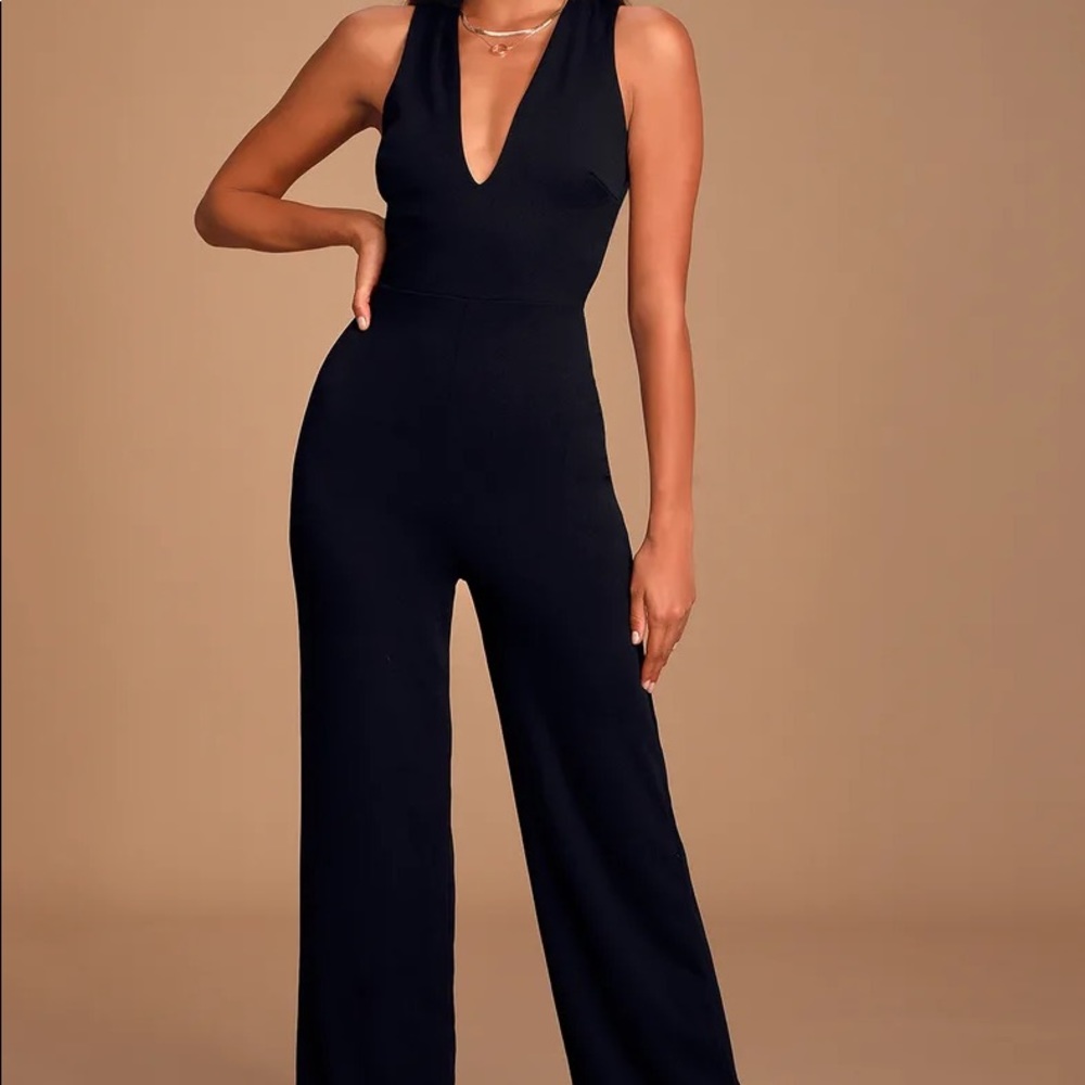 Black Backless Jumpsuit.  NWOT